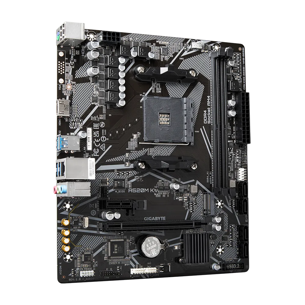 Gigabyte Motherboard A520M K V2 Gigabyte Motherboard A520M K V2
